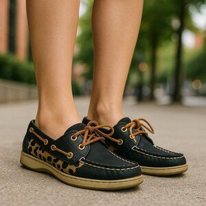 SPERRY | Top Sider Cheetah Print Loafers